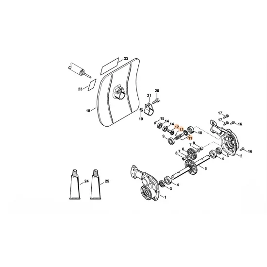 STIHL  Zestaw zębnika 4601 640 7301